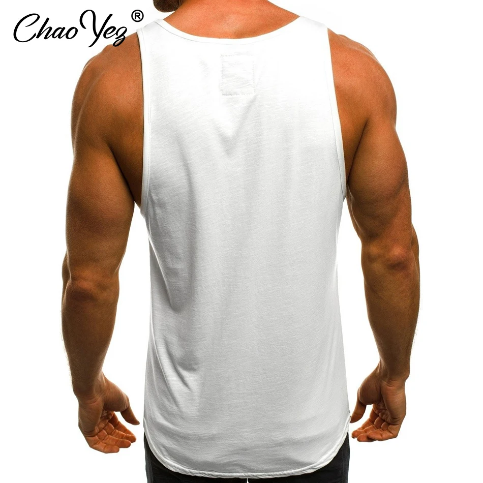 Gym Workout Man Undershirt Clothing Tank Top Mens Letter Bodybuilding Muscle Sleeveless Singlets Fitness Training Running Vests