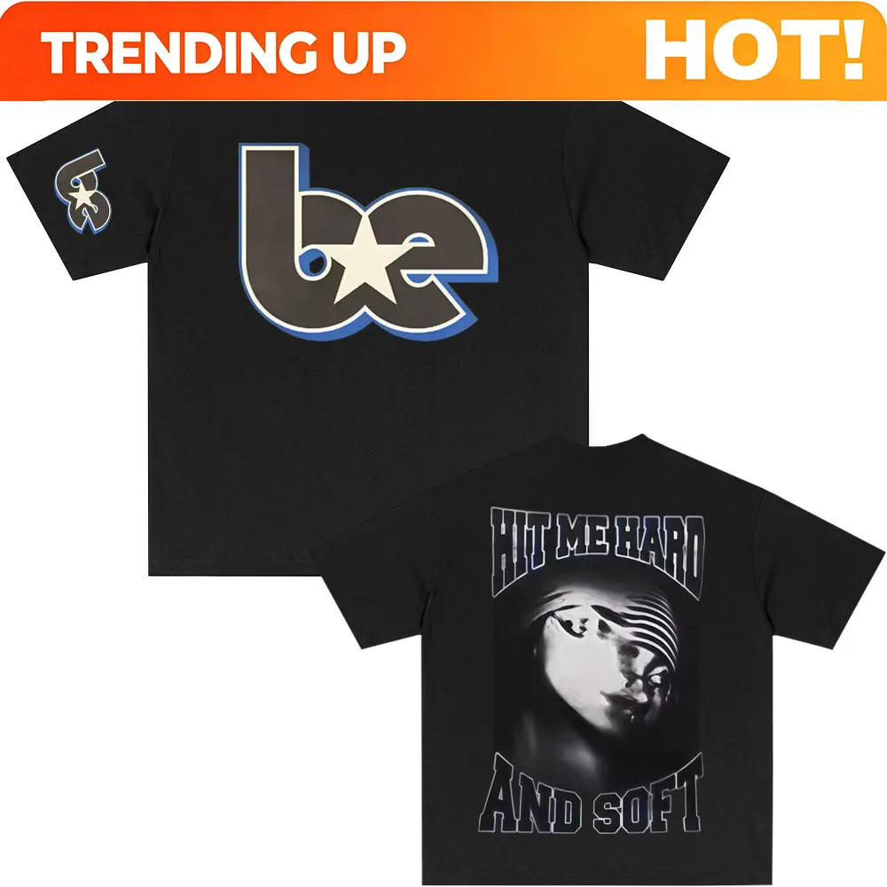 Hit Me Hard and Soft 2025 Hot Sale Merch Fan Gift T Shirt Men Women Hip Hop Oversized Short Sleeve Tees Fashion Casual T-shirts
