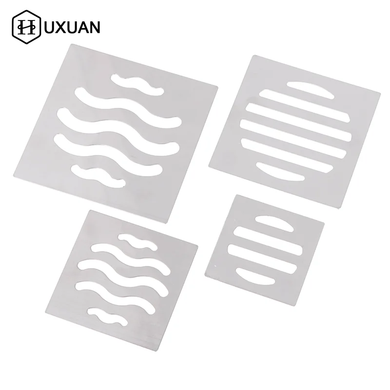 الفولاذ المقاوم للصدأ مصارف أرضية صافي غطاء مربع استنزاف حفرة دش الشعر الماسك تصفية سدادة أجزاء أجهزة المطبخ الحمام #3