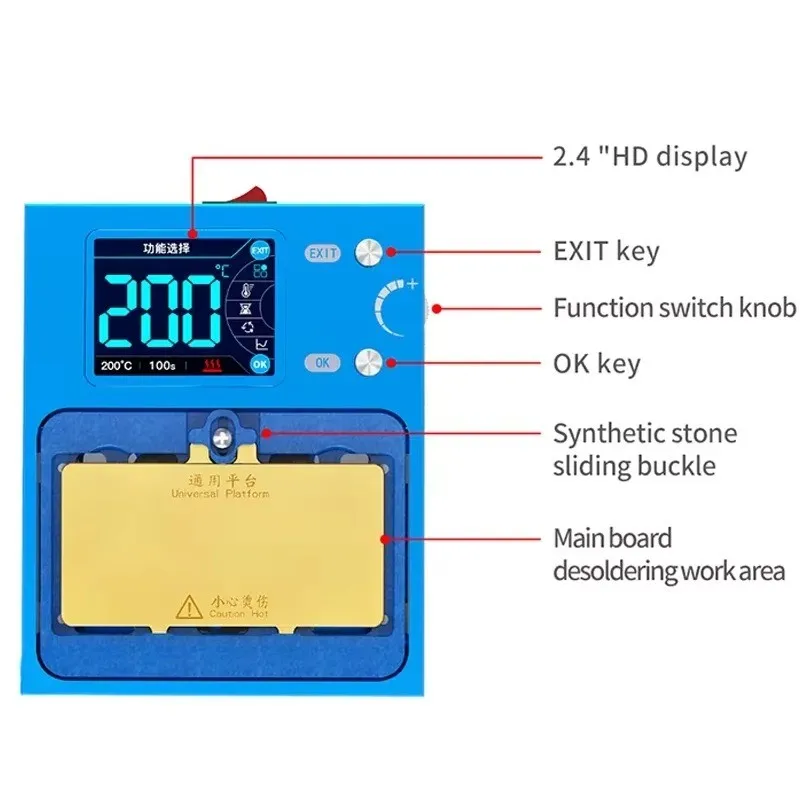 JC AIXUN iPhone 14-17 ProMax IHeater Pro Preheating Platform Module for iPhone Motherboard Layered Heating Repair Station Fixtur