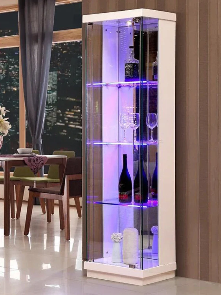 High Quality Glass Wine , Corner Cabinet, Display Cabinet, Simple and Modern Tableware Cabinet