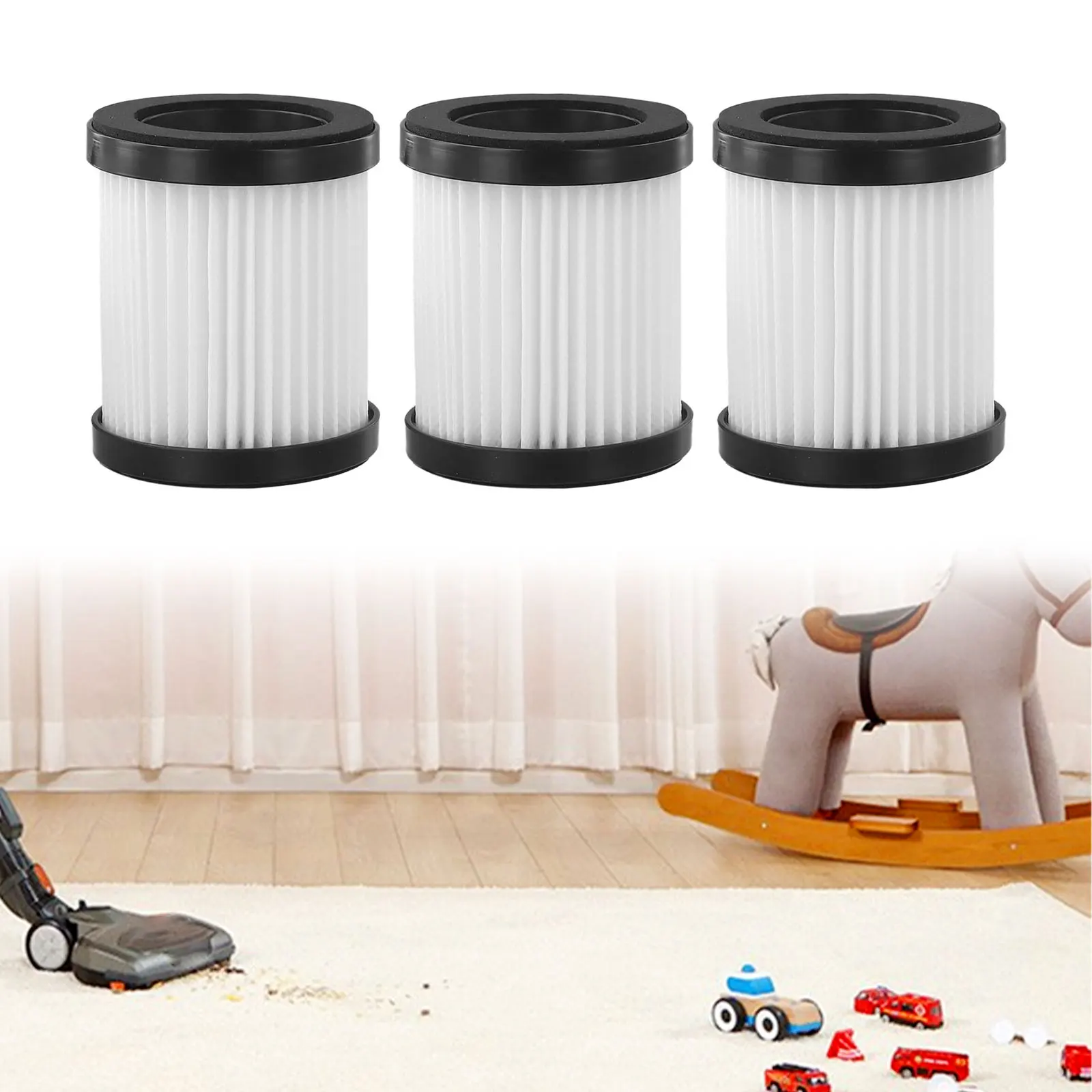 3X Dust Collection Hight Efficieny Filter For H50 Wireless Vacuum Cleaner For Fine Dust Dirt Sawdust Cold Ashes Wood Chips