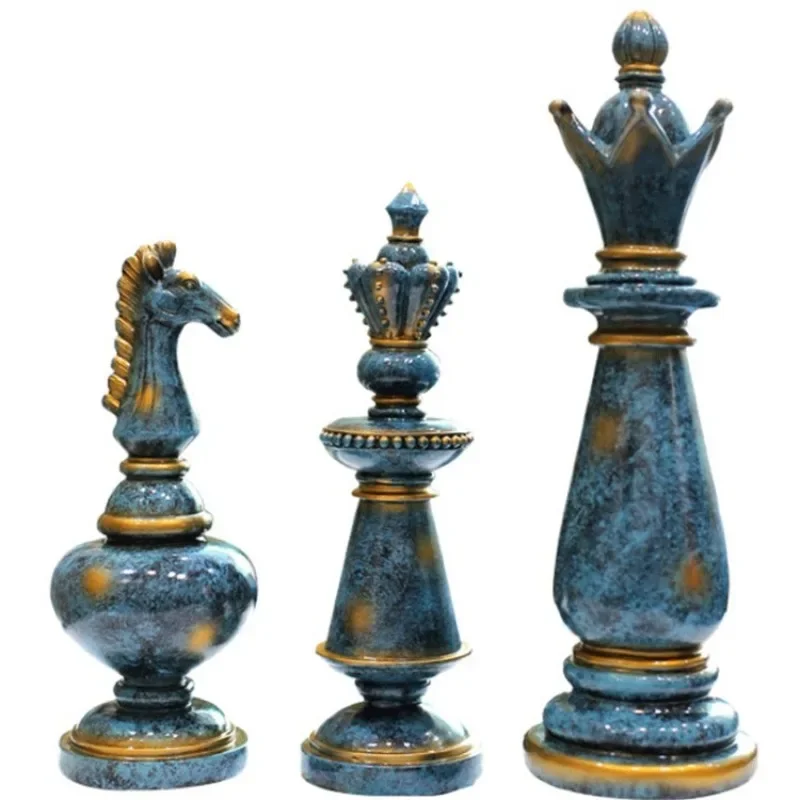 Home Decor Accessories Retro Resin International Chess Figurines