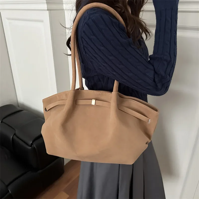 Autumn Women Leisure Shoulder Bag Comfortable and Versatile Texture Crossbody Tote Handle Bag Fashion Luxury Simple Storage Bag