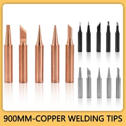 900M-T  B K I 2.4D 3C Pure Copper/Iron Soldering Iron Tips Lead-Free 936 Welding Solder Tip For Welding Equipment Soldering Hot