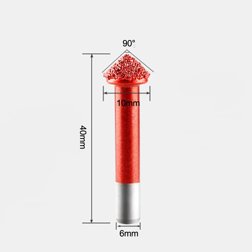 1pc Engraving Cutter Diamond Brazed Milling Mushroom Engraving For Grinding Profile Stone Carving Drill Bit Accessories