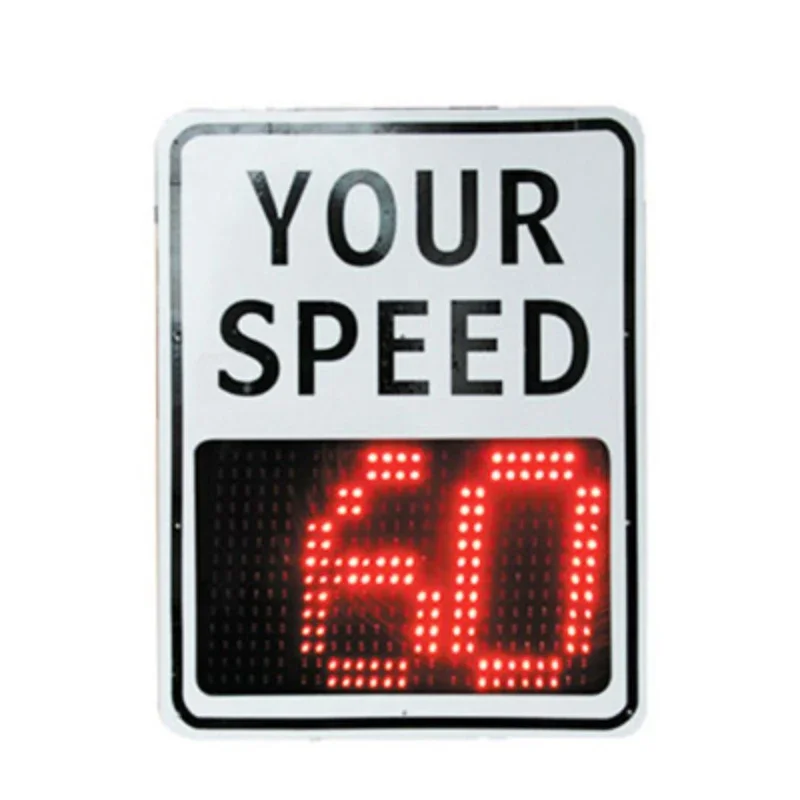 

High visibility radar traffic solar powered speed signs LED speed limit signs