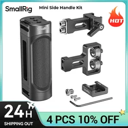 SmallRig mini Side Handle Kit with One Handle and Two Handle Adapters, One Cold Shoe for Sony for Canon for FUJIFILM Camera