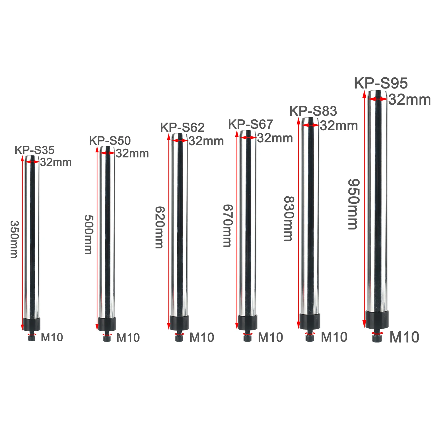 colonne-de-microscope-stereo-koppace-avec-une-longueur-de-350-mm-950-mm-un-diametre-de-32-mm-et-un-trou-de-vis-m10