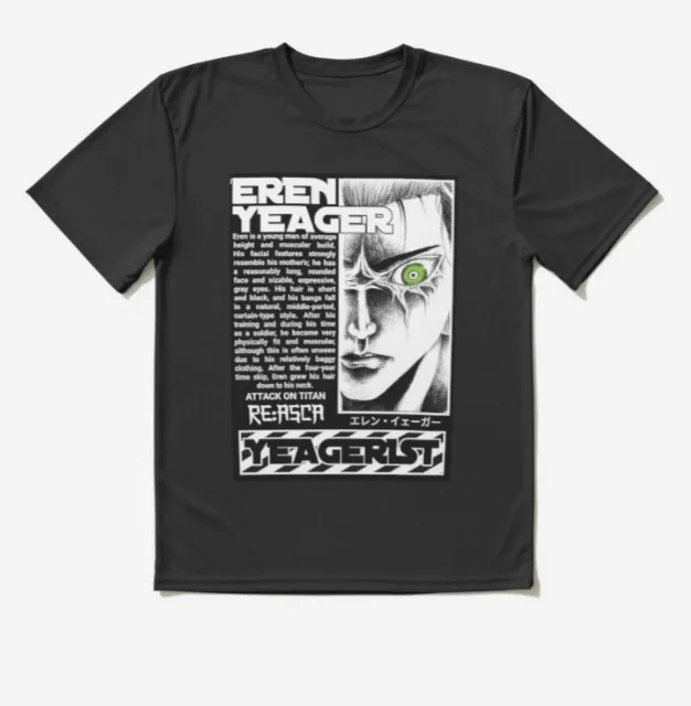 Eren Yeager t shirt- one sided// new Halloween day, anime