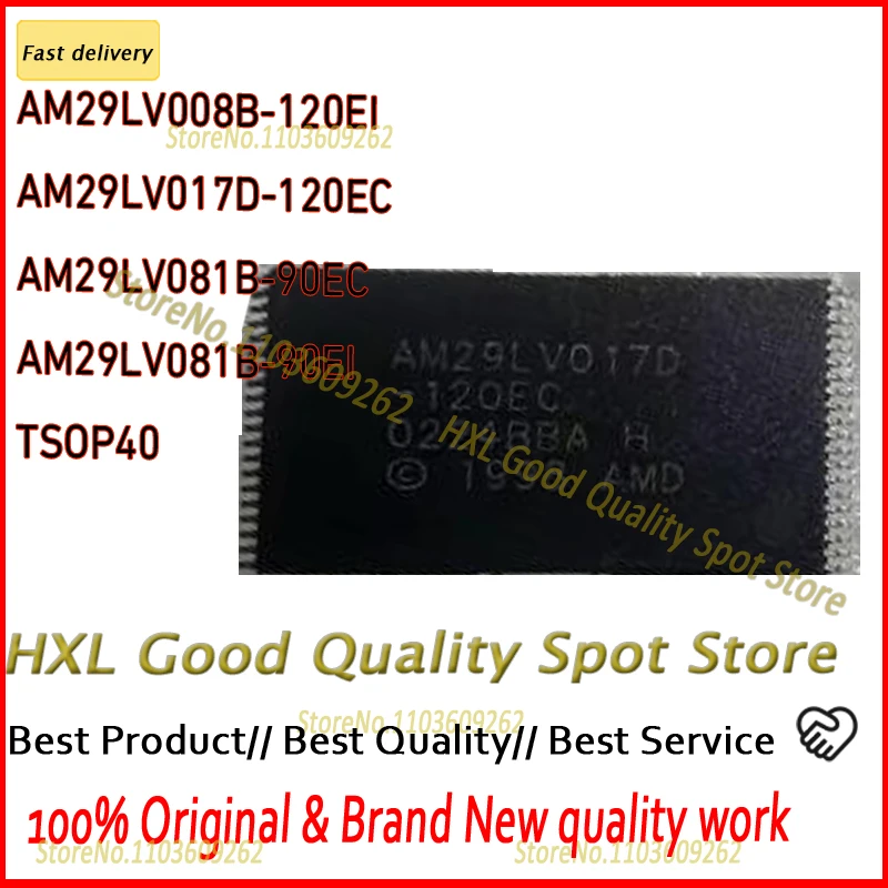 AM29LV008B-120EI AM29LV008B AM29LV017D-120EC AM29LV017D  AM29LV081B-90EC AM29LV081B-90EI TSOP40 AM29LV081B 5PCS/lot