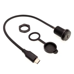 50CM High Speed 10Gb USB-C Waterproof Cable type-c 3.1 IP 67 Male to Female Panel Mount Water Proof Connector Extension cord30cm