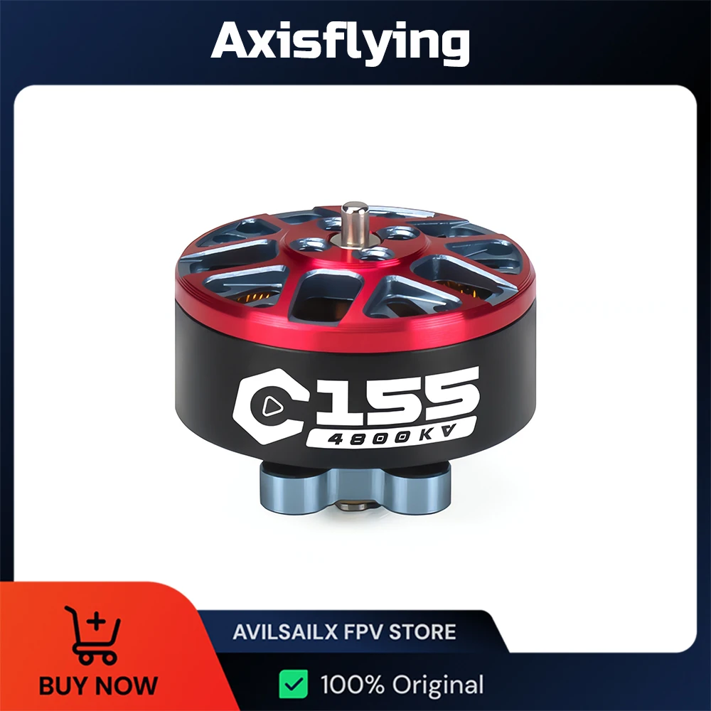 

Бесщеточный двигатель Axisflying C155 4800KV для дрона FPV 2,5-3,5 дюйма