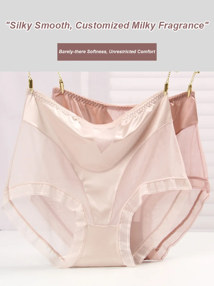 Summer Ultra-thin Women Transparent Panties Large Size Mesh Traceless Sexy Panties Hipster Plus Size Women Underwear Female 4xL