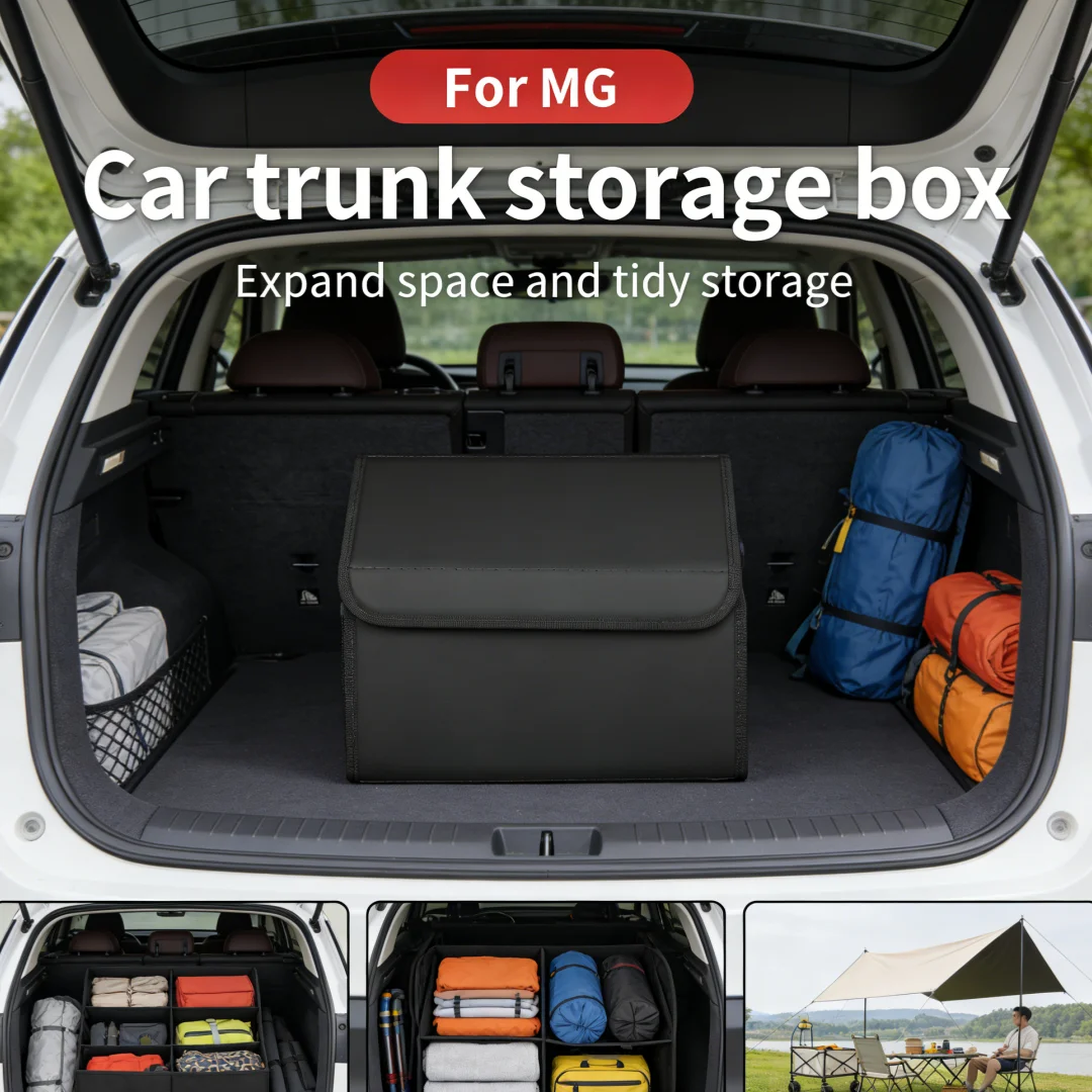 

Multi functional organizing and storage box for car trunk, large capacity For MG4 EV MG ZS EV MG 5 MG S5 EV MG 6 MG Cyberster
