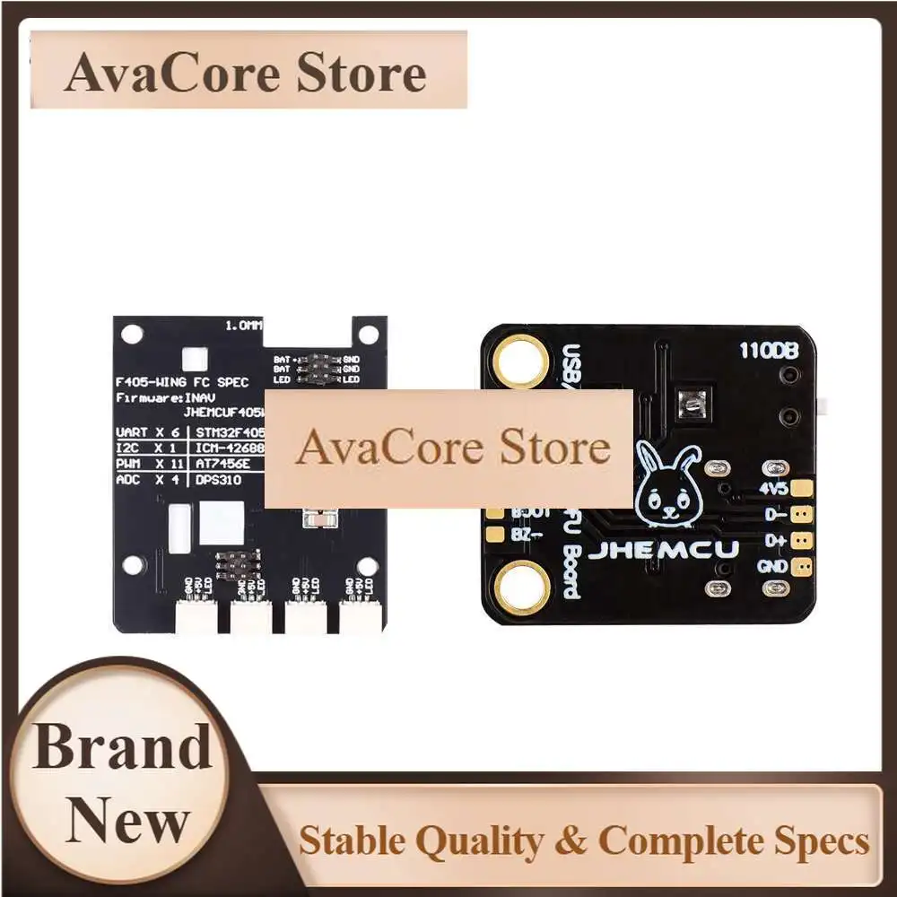 AvaCoreJHEMCU F405 Wing INAV Flight Controller Built-in Barometer Gyroscope OSD Blackbox BEC For RC Airplane Fixed-Wing