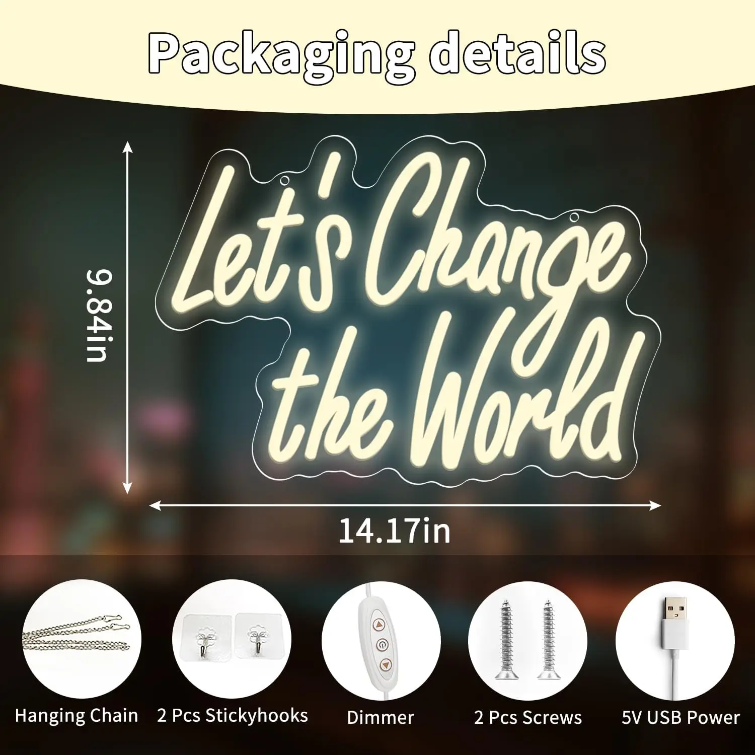 دعونا نغير علامات النيون العالمية للمقهى الفصول الدراسية ديكور ملون LED عكس الضوء ضوء النيون للحائط نادي حفلة زينة عيد الميلاد