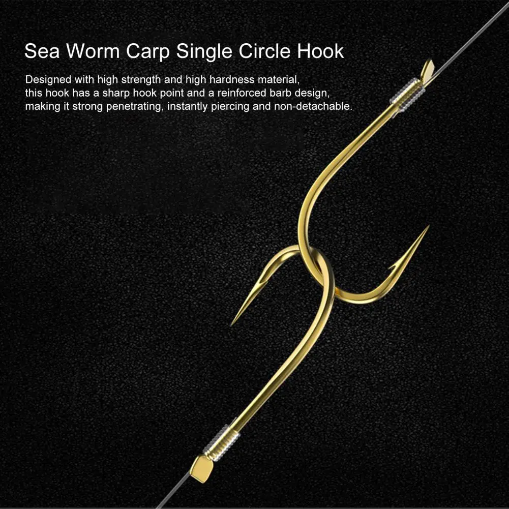 30Pcs Fish Hook Sharp Tip Anti-escaping Strong Penetrating Angling High-carbon Steel Lure Bait Barbed Hooks Angling Supplies