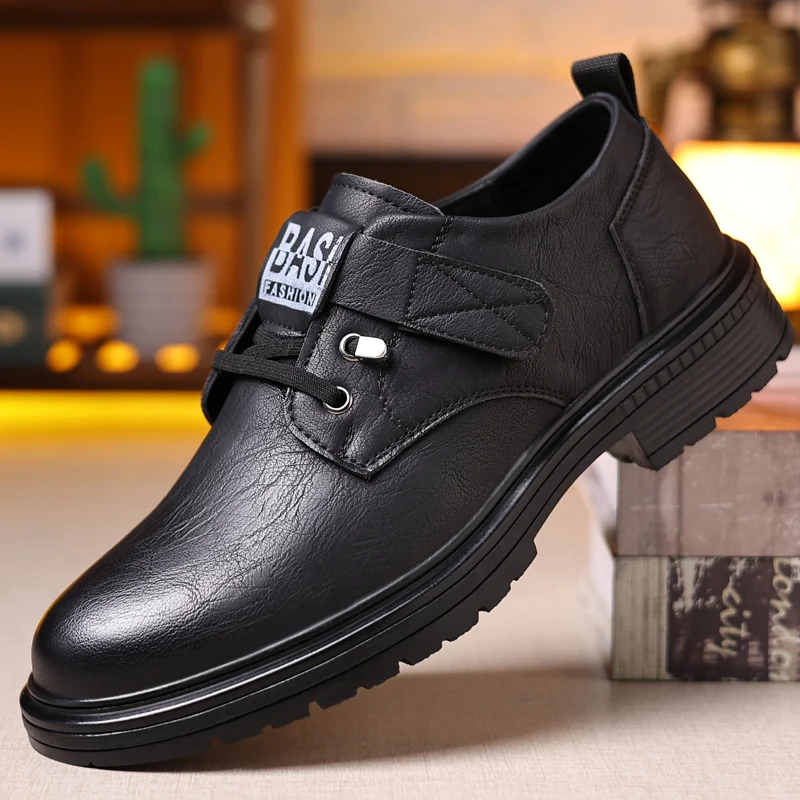 

Hot Selling Men's Oxford Shoes Europe America Classic Brown Men's Workwear Shoes Outdoor Wear-resistant Leather Casual Shoes