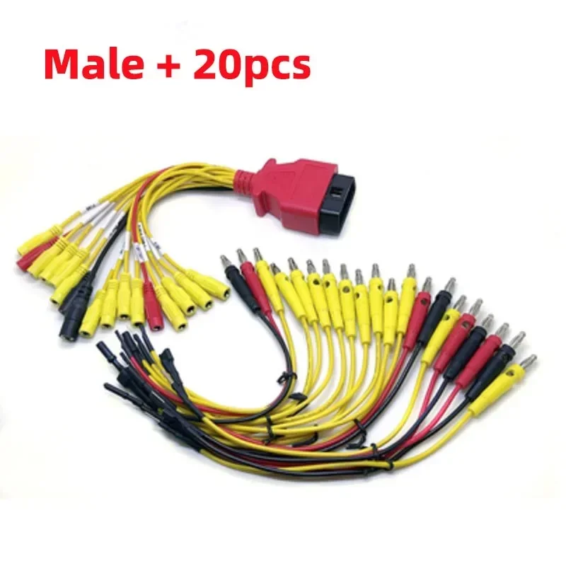 New Universal Jumper Male Female OBDII 16pin Connector for Fcar OBD-II OBD2 Adpater Car Scanner Full Core