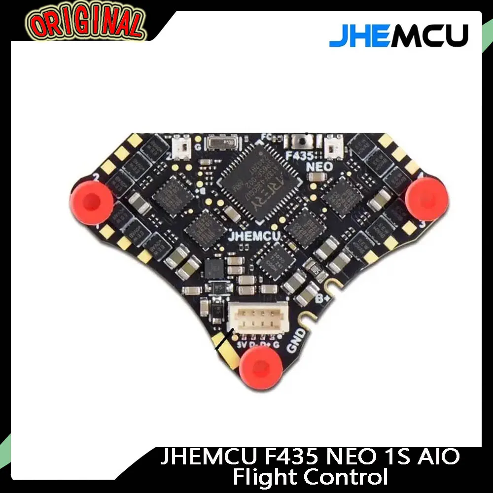 

Контроллер полета JHEMCU F435 NEO 1S AIO — 4-в-1 5A ESC, Dshot300 | Внешний порт TYPE-C | 1S LiPo для радиоуправляемых FPV микродронов