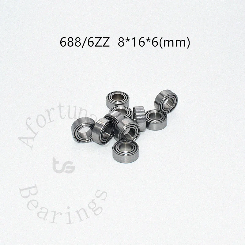 688/6ZZ 8*16*6(mm) Bearings 10Pieces Metal Sealed chrome steel parts