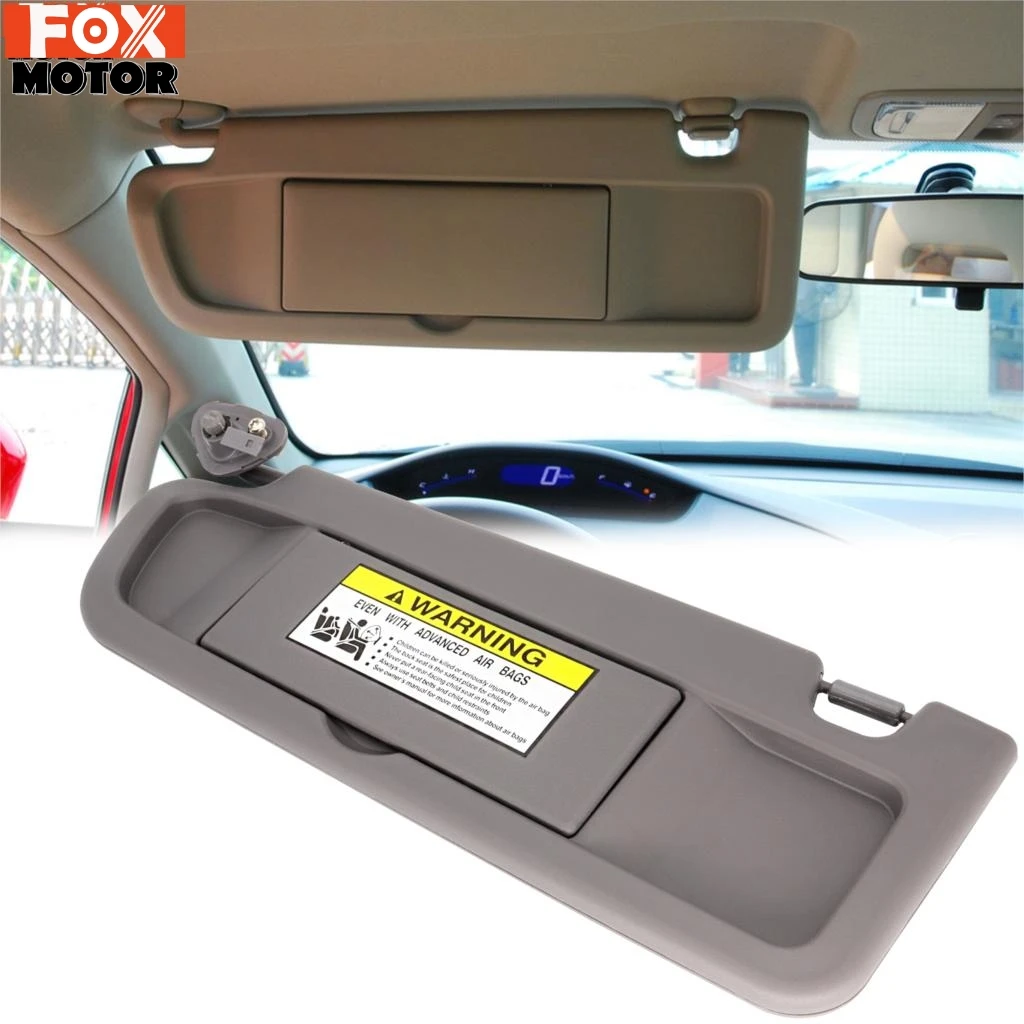 Sun Visor Shield Antidazzle Visor Sunvisor Sunshade For Honda CIVIC 2006 2007 2008 2009 2010 2011 with Mirror w/o Vanity Light