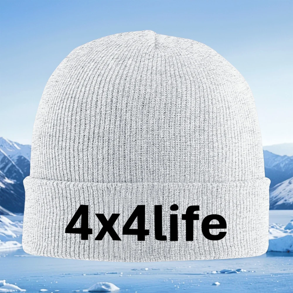 Texte graphique design police style hommes femmes unisexe tricoté chapeau bonnet pull casquette hiver thermique chaud noël en plein air cyclisme salut