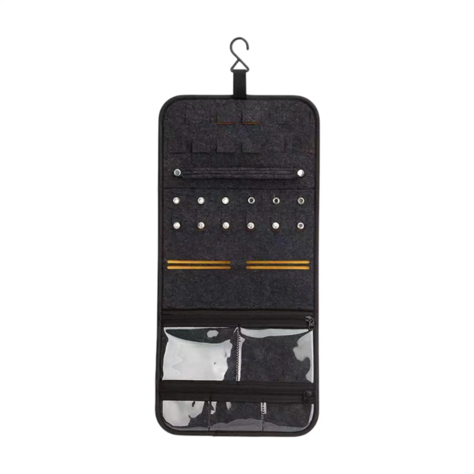 

Felt Jewelry Hanging Bag Multi Use for Closet Large Capacity Necklace Display Felt Organizer Children Earring Storage Pouch