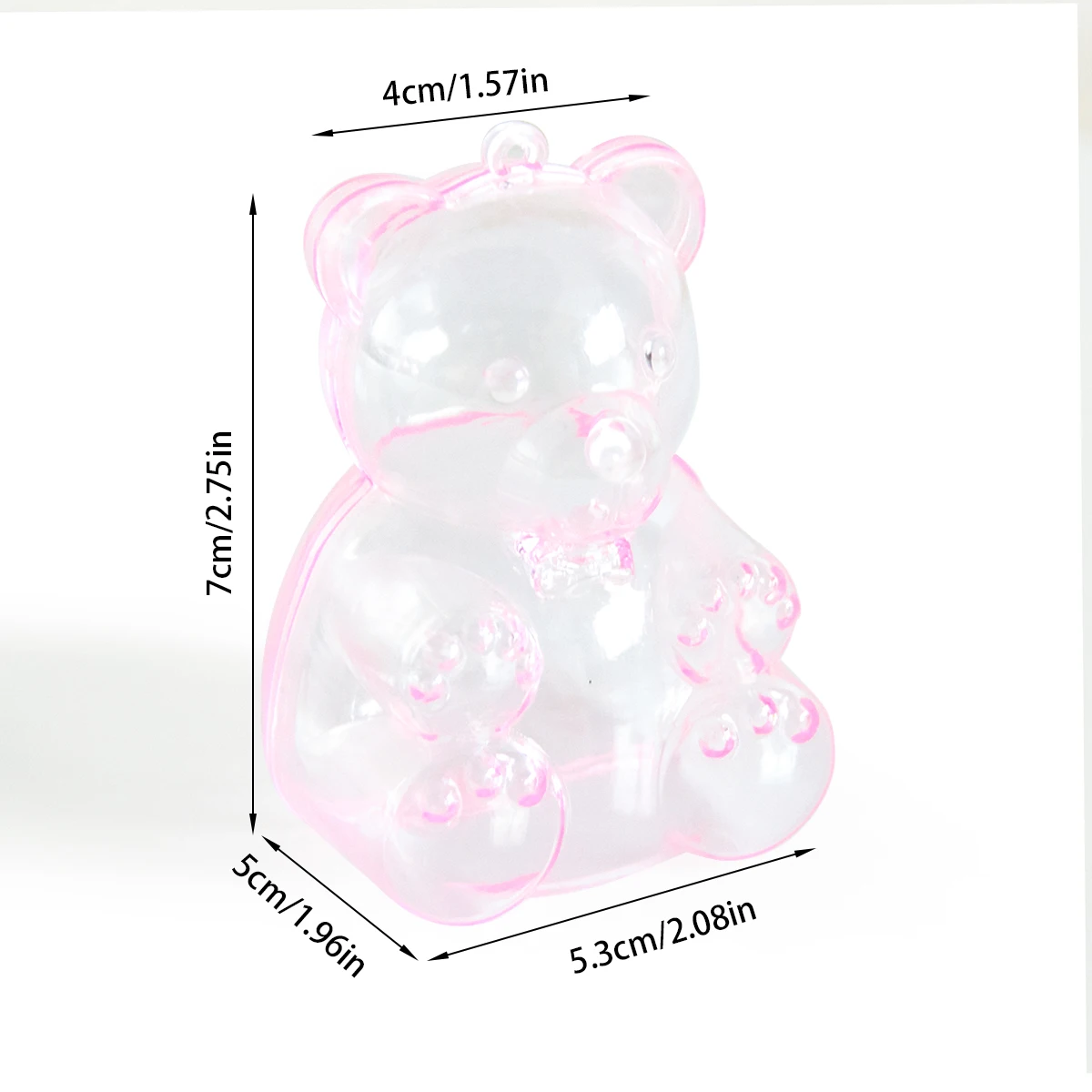 12 Pcs Transparent Candy Box Bulk Jar Treat Boxes Wedding Favors Snacks Packing Bear Gift Shaped Baby Bride Clear Candy Box