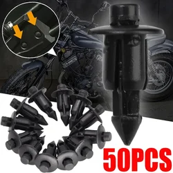 Motorcycle Plastic Rivet Fasteners Car Bumper Fender Black Screw Snap Decorative Panel Fastener Clip for Honda