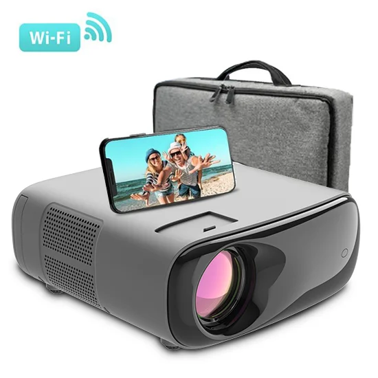 NEW Transjee 2026  A70 Smart Projector Quad Core Android 9 5G WIFI LED Full HD 1080P Mini Home Theater 3D Ready Built-In Speaker