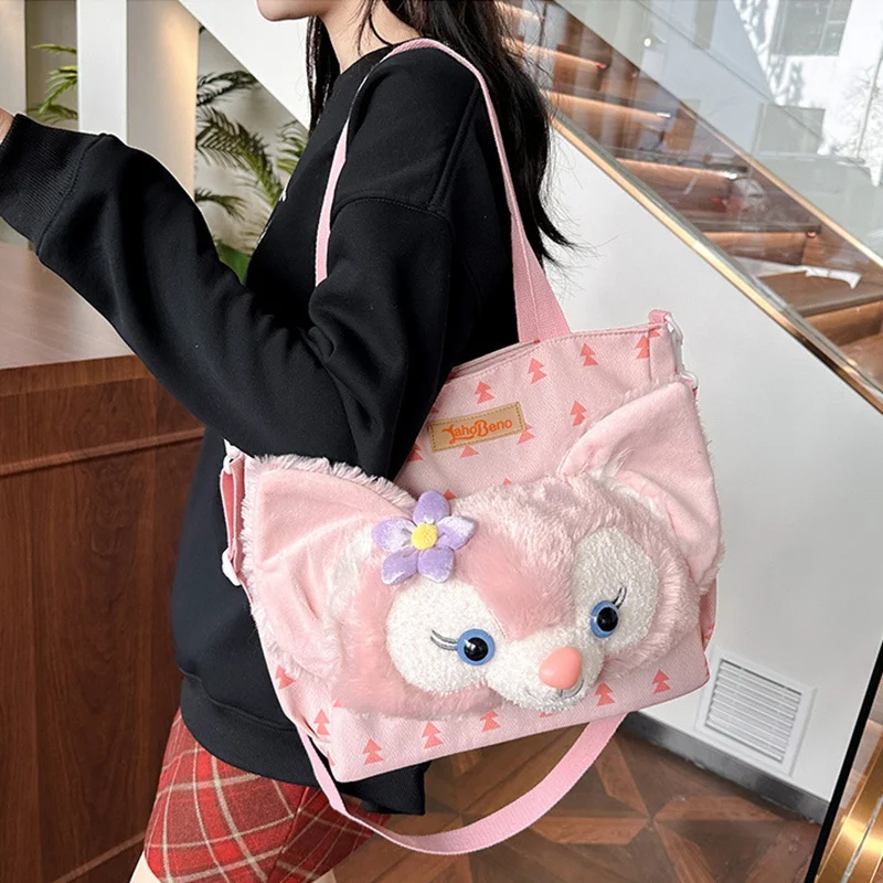 1pcs Disney LinaBell cartoon bag, fashion casual crossbody bag, versatile tote bag, shoulder bag, fashion travel bag