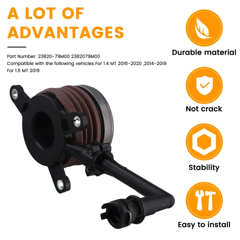 

High Quality 23820-79M00 Car Hydraulic Clutch Release Bearing For Suzuki 1.4 MT 1.5 MT 2014-2020 2382079M00