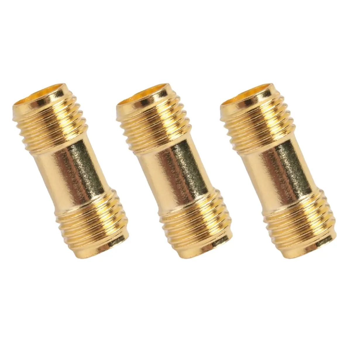 DT60 3x Gold Connector SMA Female to SMA Female For Two Way Radio SMA-F to SMA-F Antenna Adapter