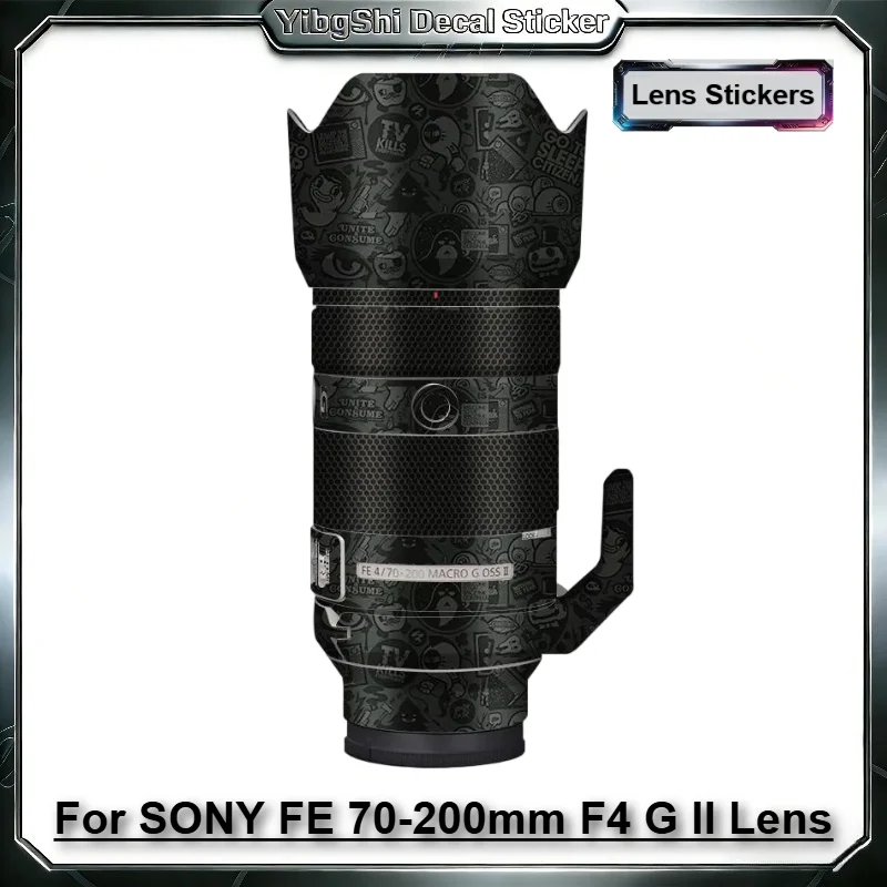

For SONY FE 70-200mm F4 MACRO G 0SS II Lens Sticker Vinyl Wrap Film Lens Body Protective Sticker Protector Coat SEL70200G2