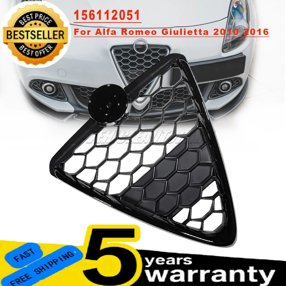 

156112051 For Alfa Romeo Giulietta 2010 2016 Black Front Bumper Grille Shield Honeycomb Mesh Grill Air Intake RADIATOR GRILL