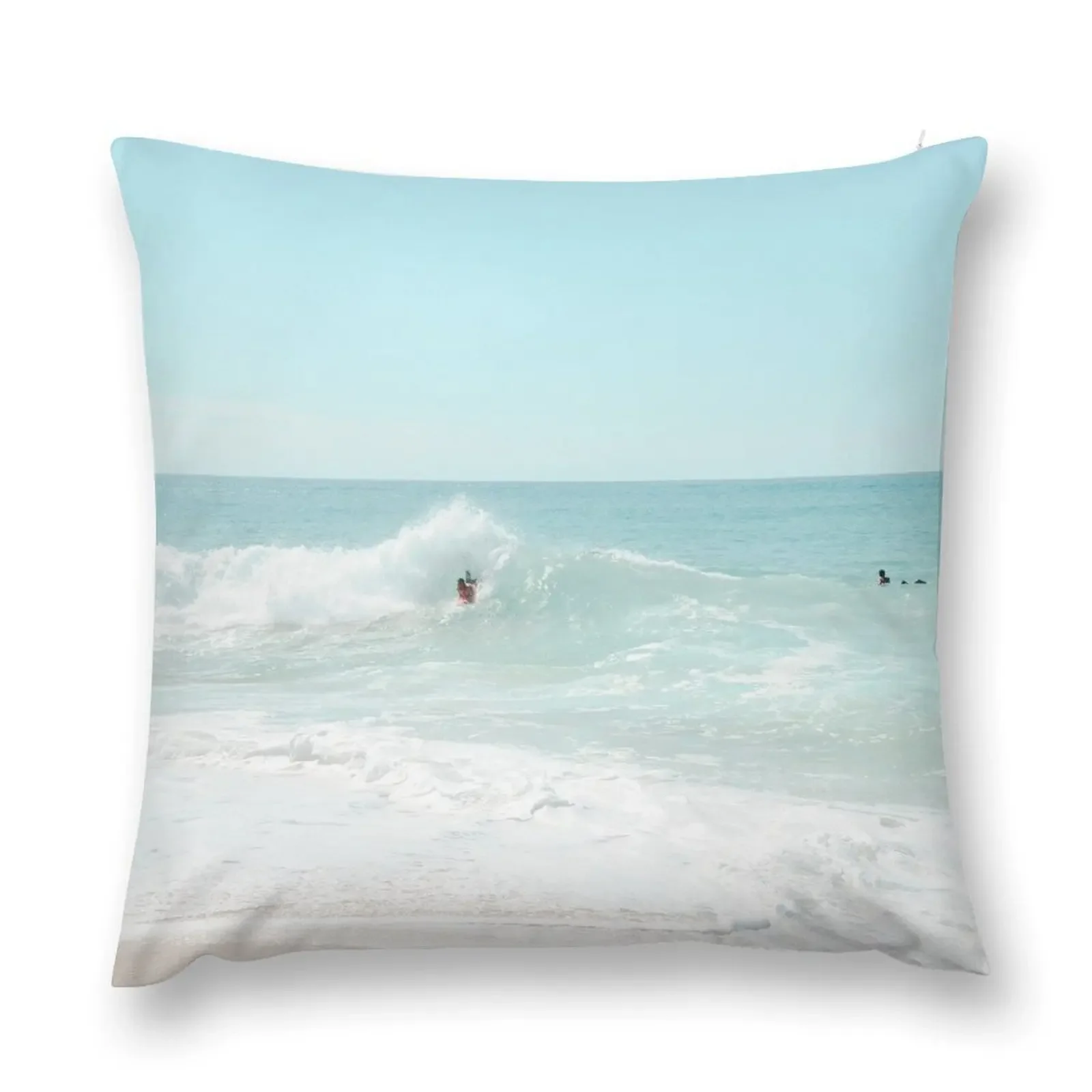 Clear Blue Skies, Ocean Waves and Surfing Throw Pillow ornamental pillows Decorative Pillow Covers For Sofa pillow