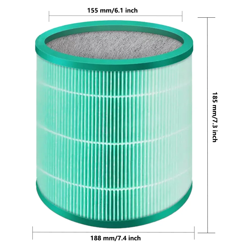 Compatible with Dyson BP01 TP00 TP01 TP02 TP03 AM11 air purifier filter screen parts 968126-03 replacement, antibacterial filter