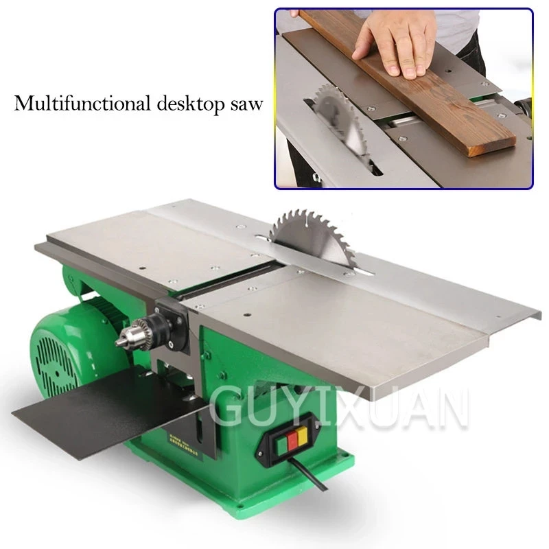 3 In 1 Electric Planer Multi-function Woodworking Table Planing Small Table Saw Table Drill Body Cutting Machine Planer