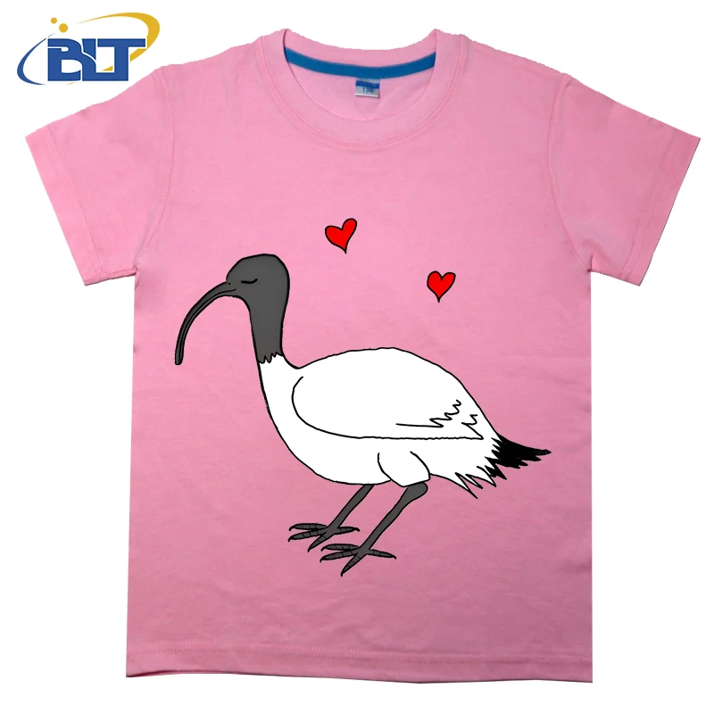 

Ibis love printed kids T-shirt summer pure cotton short-sleeved casual top suitable for both boys and girls