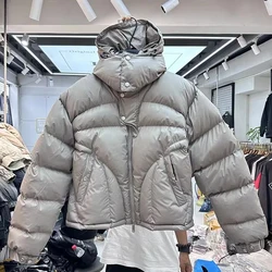 24ss Winter Street Brandneue Daunenjacke Amerikanische hochwertige Mode Lässig Männer Frauen Bequeme Daunenjacke mit Kapuze