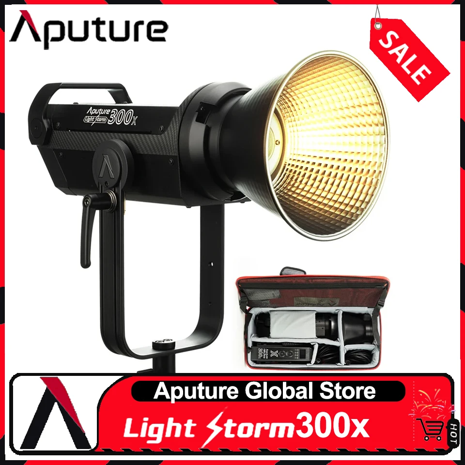 Aputure LS 300x Bi-color COB Spotlight 2700-6500k Photography Light for Film Creation Bluetooth Sidus Link  App Control