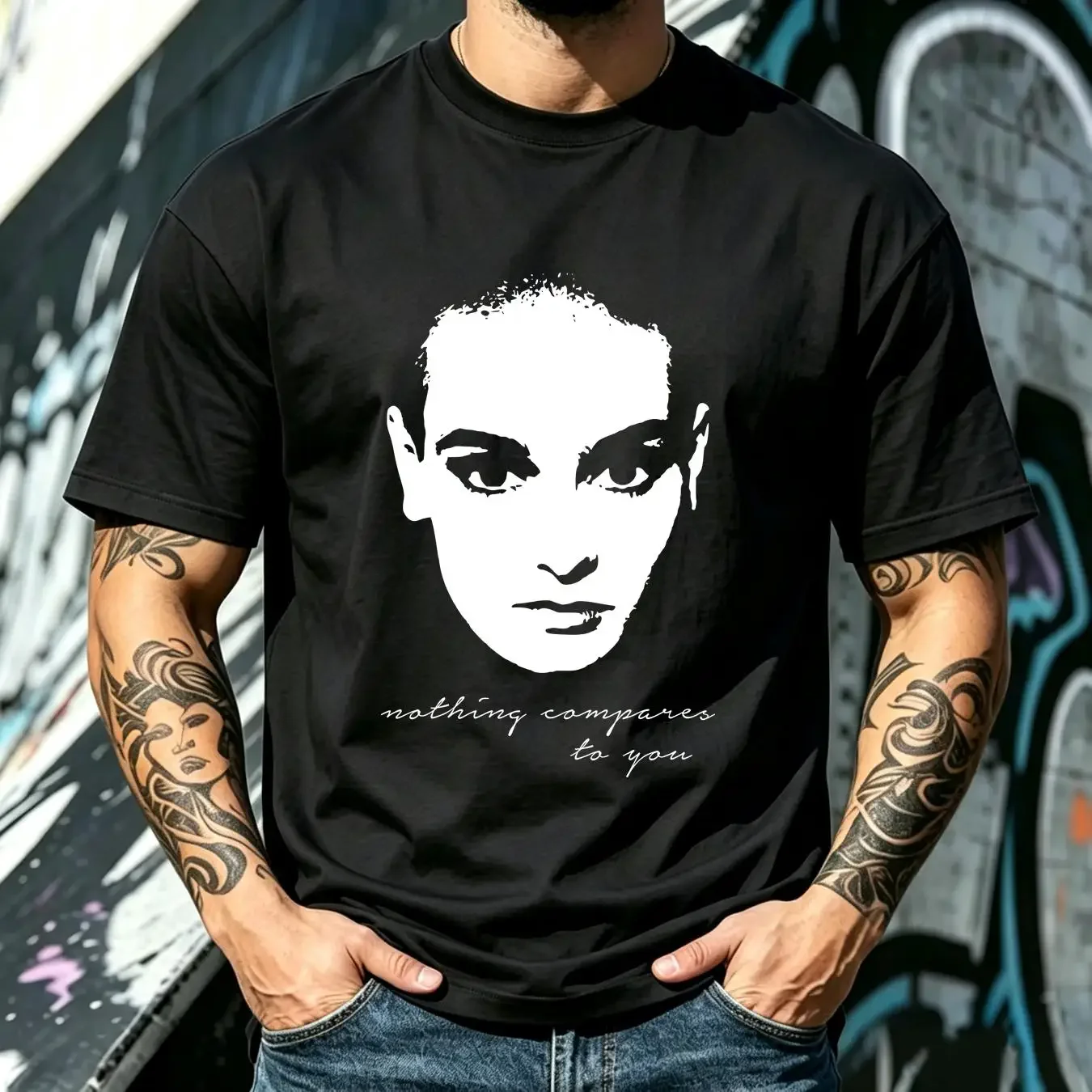 washed T Shirt Face Sinead O'connor Nothing Compares S To 4XL CG280 vintage Washed Unisex Top For Everyday Wear Soft homme