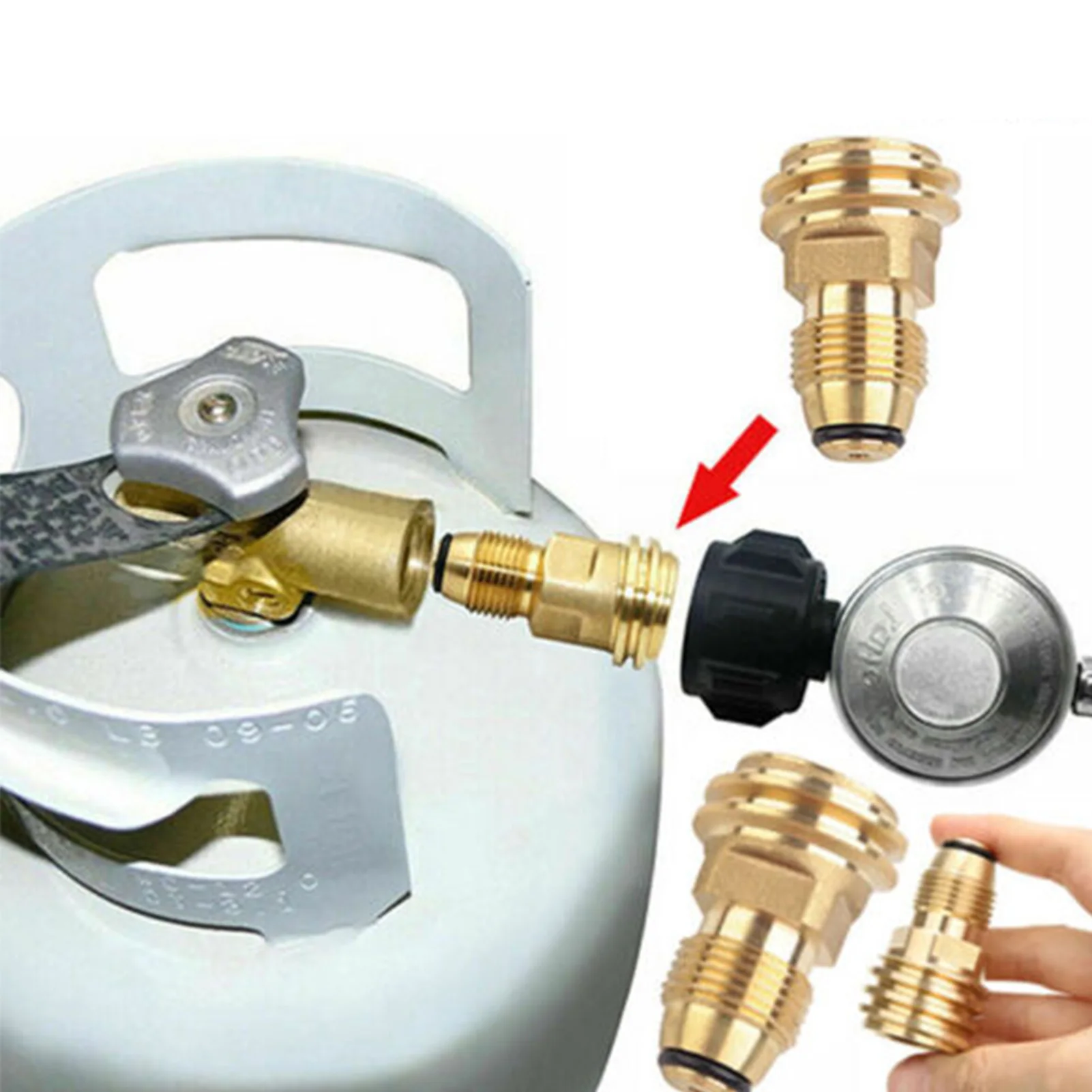 Universal Gas Refill Adapter Heat-resistant Convenient Gas Tank Refill Valve Adapter Suitable for Enhancing Outdoor Experience