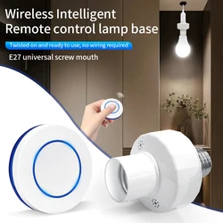 Smart Light Switch Led Bulb Socket Holder with RF 433mHz Remote Control E27 E26 Lamp Base Wireless Mini Remote Switch AC 85-265V