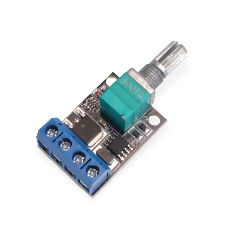 10A PWM DC Motor Speed Controller 5V-16V Stepless Regulator with Switch, LED Dimmer Module for Arduino Fan Robot Control