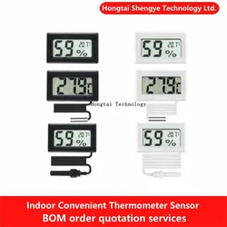 Mini cyfrowy LCD wygodny czujnik temperatury w pomieszczeniach miernik higrometru do czujnik temperatury wody akwarium