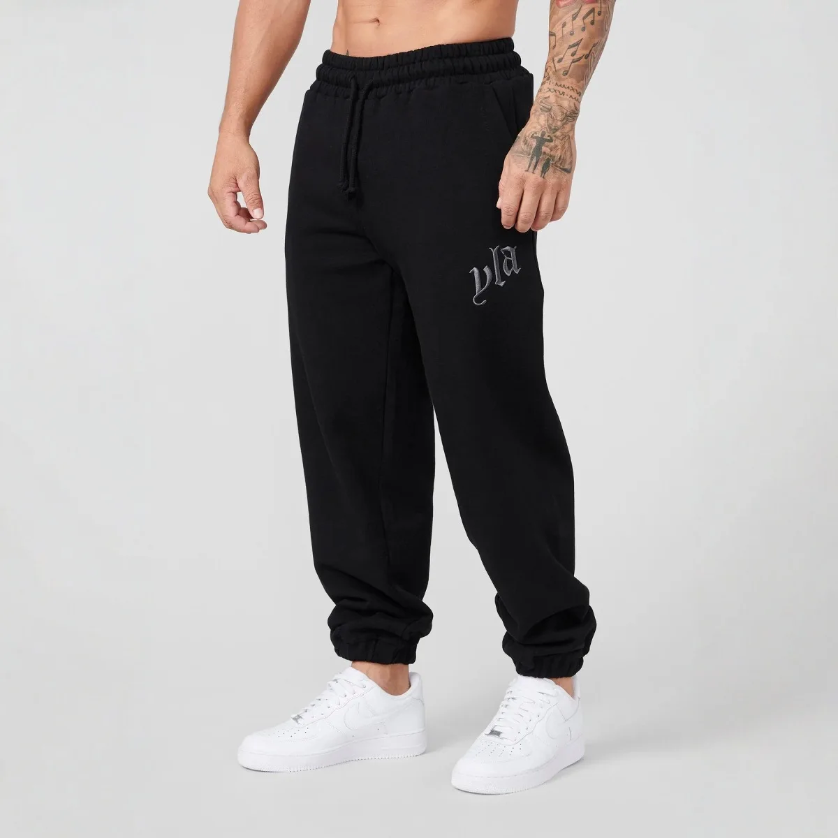 2024YA New Men's Sports Pants Embroidered Pants Jogger Sports Fitness Leg Tights Sanitary Pants