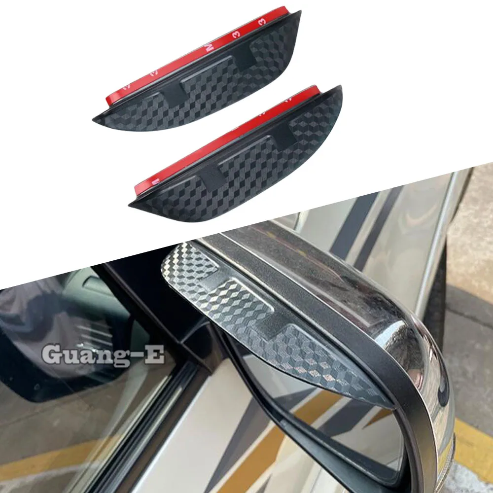 Car Rearview Mirror Rain Board for Mitsubishi Outlander 2022 2023 2024+ Eyebrow Guard Sun Visor Cover Auto Exterior Accessories